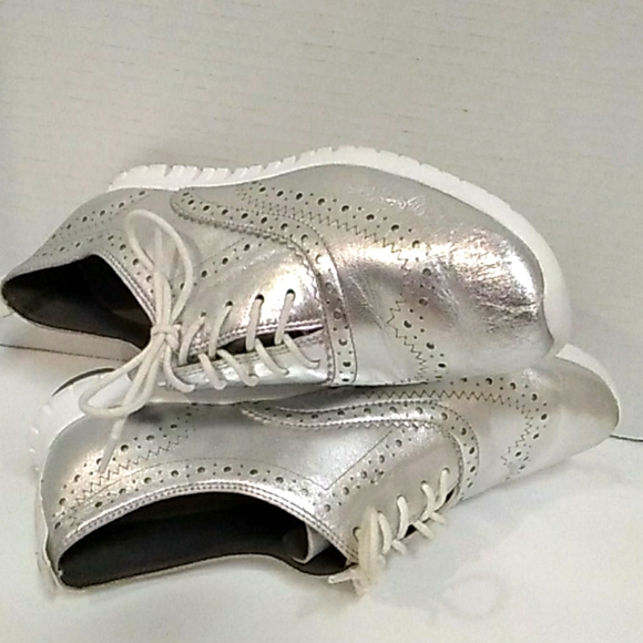 Cole haan zero Grand silver sneaker sz 6c - Picture 6 of 9